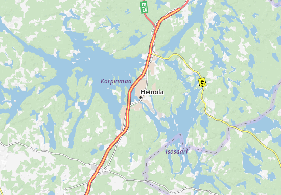 Karte Stadtplan Heinola