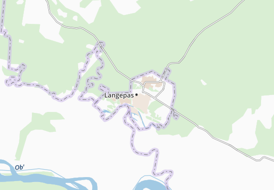 Karte Stadtplan Langepas