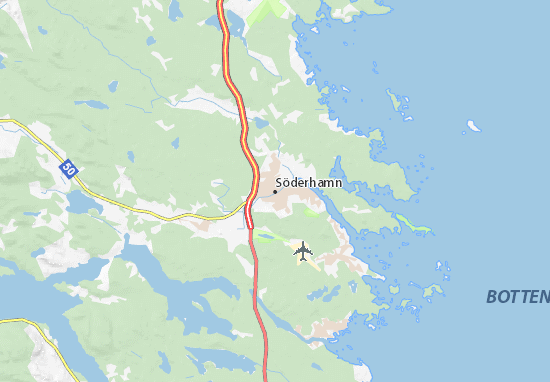 Karte Stadtplan Söderhamn