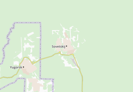 Kaart Plattegrond Sovetskij