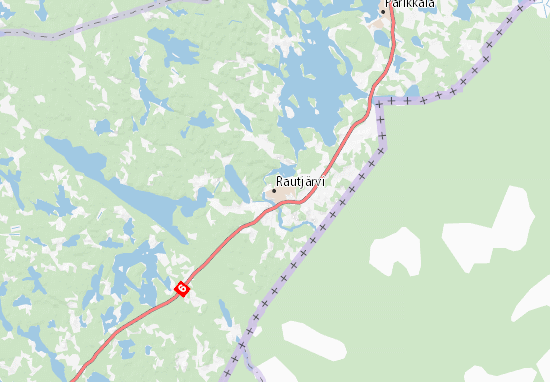 Kaart Plattegrond Rautjärvi