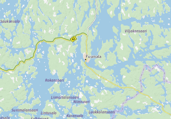 Karte Stadtplan Puumala