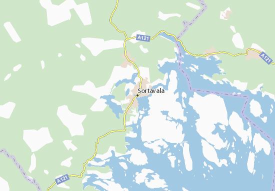 Karte Stadtplan Sortavala