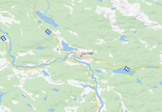 Karte Stadtplan Ljusdal
