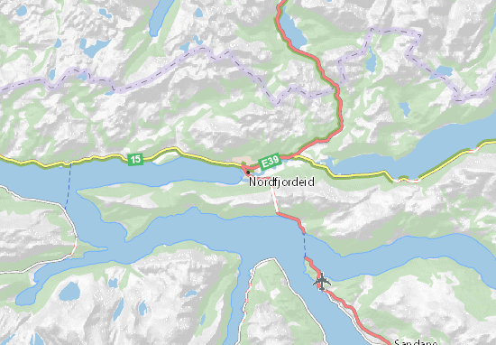 Mapa Nordfjordeid
