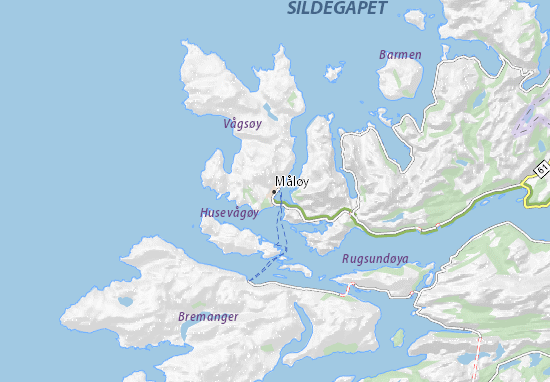 Kaart Plattegrond Måløy