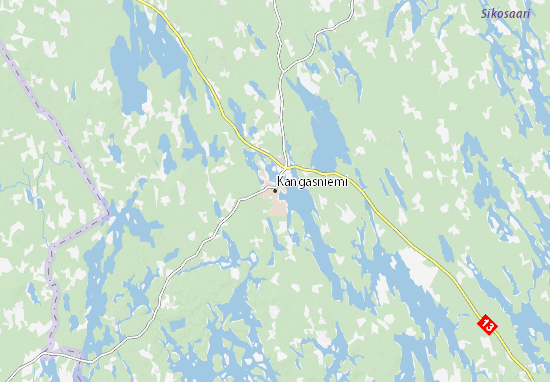 Kaart Plattegrond Kangasniemi