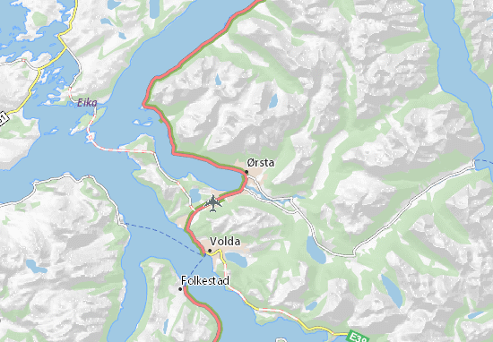 Karte Stadtplan Ørsta