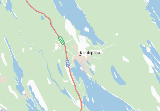Mapa Kondopoga