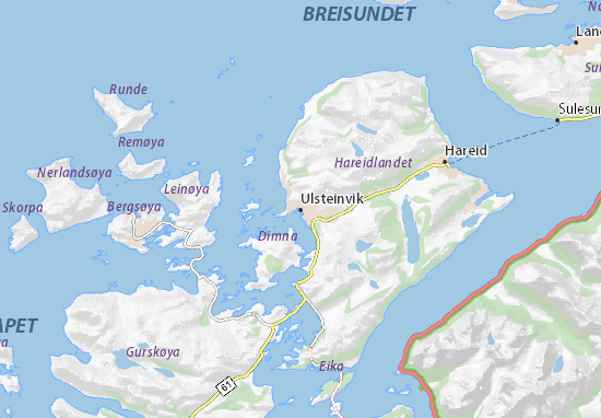 Karte Stadtplan Ulsteinvik
