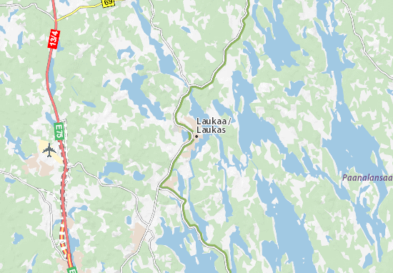 Karte Stadtplan Laukaa