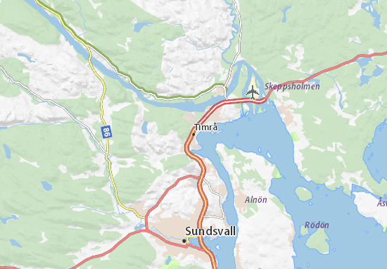 Timrå Map