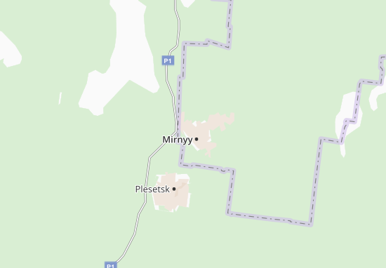 Kaart Plattegrond Mirnyy