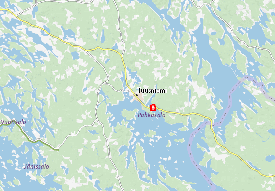 Karte Stadtplan Tuusniemi