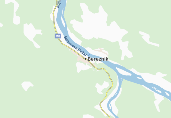 Bereznik Map