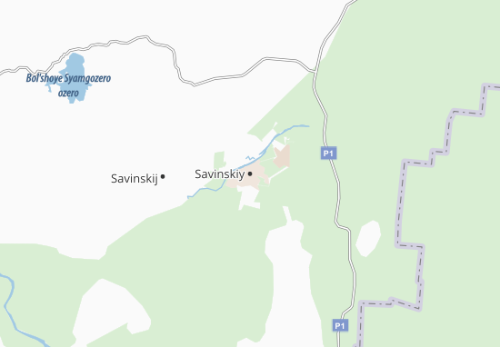 Kaart Plattegrond Savinskiy