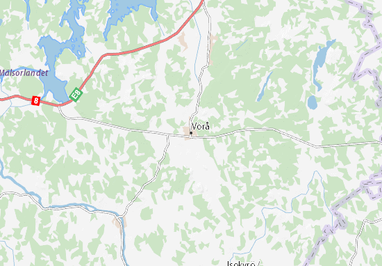 Vörå Map
