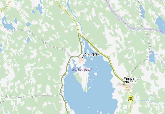 Kaart Plattegrond Lappajärvi