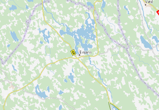 Mapa Evijärvi