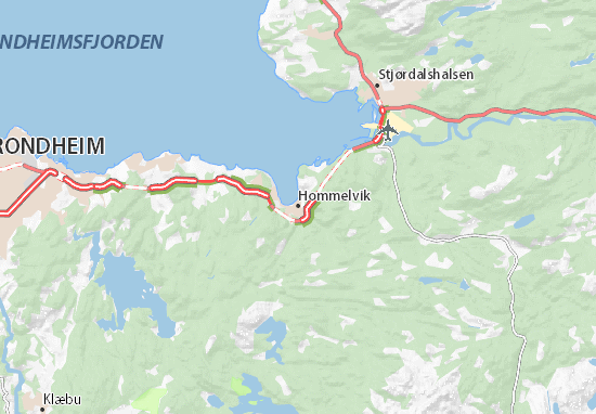 Mapa Malvik