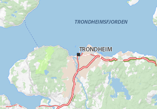 Carte-Plan Trondheim