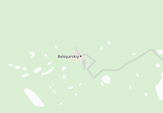 Kaart Plattegrond Beloyarskiy