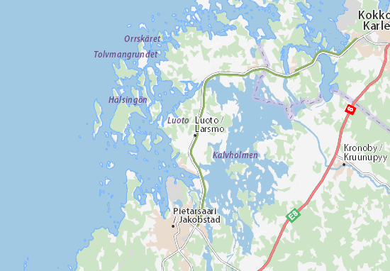 Karte Stadtplan Larsmo
