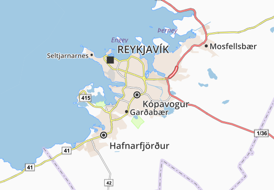 Kópavogur Map