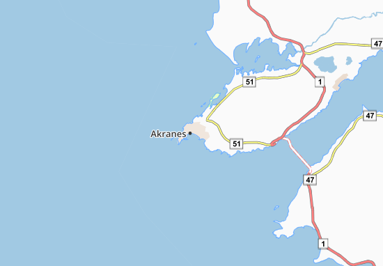 Akranes Map