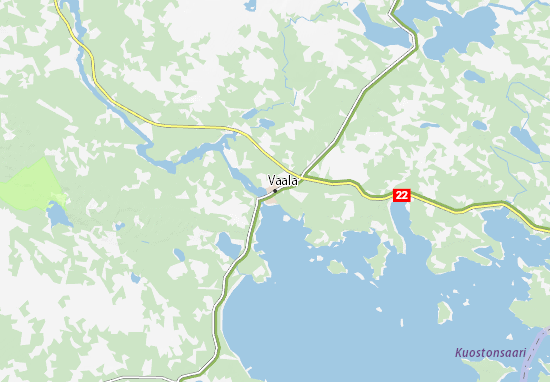Karte Stadtplan Vaala