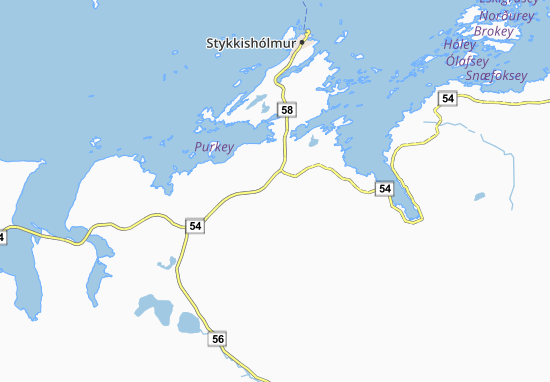 Gríshóll Map