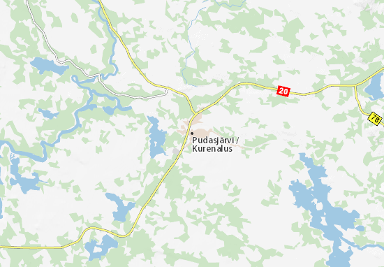 Kaart Plattegrond Pudasjärvi
