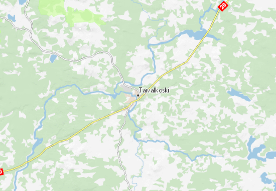 Karte Stadtplan Taivalkoski