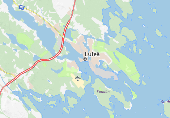 Mapa Plano Luleå
