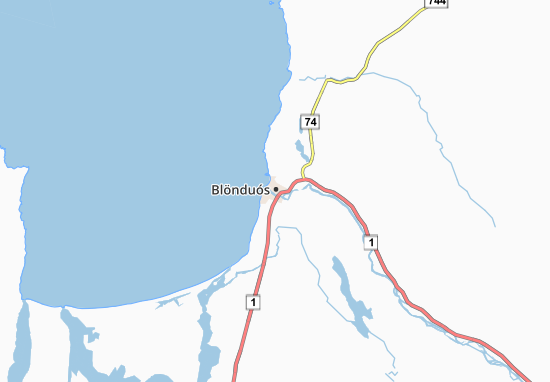 Blönduós Map