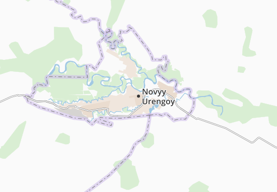 Kaart Plattegrond Novyy Urengoy