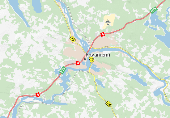 Kaart Plattegrond Rovaniemi
