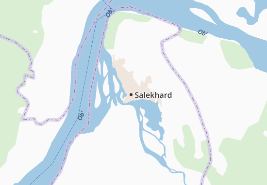 Karte Stadtplan Salekhard