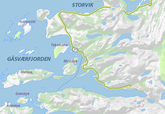 Karte Stadtplan Ørnes