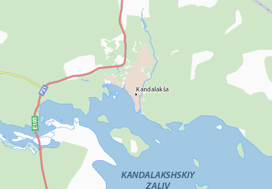 Mapa Kandalakša