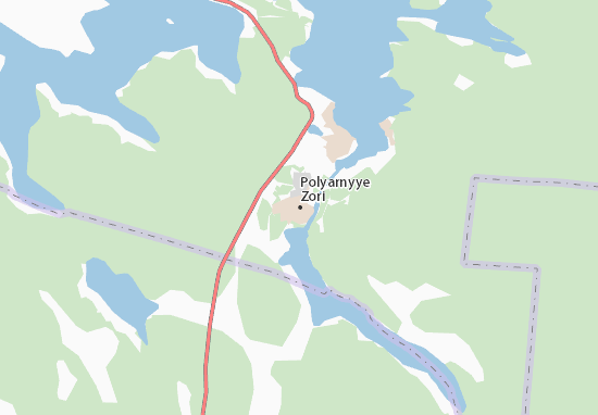 Karte Stadtplan Polyarnyye Zori