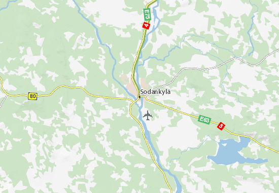 Karte Stadtplan Sodankylä