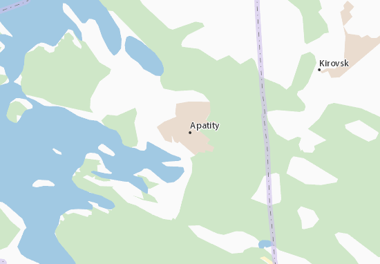 Kaart Plattegrond Apatity