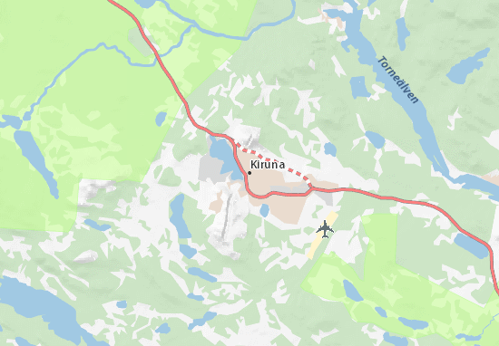 Mapa Kiruna