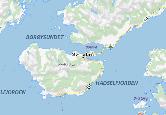 Mapa Stokmarknes
