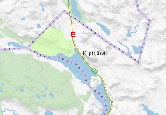 Kaart Plattegrond Kilpisjärvi
