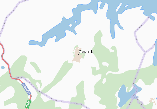 Mapa Zaozersk