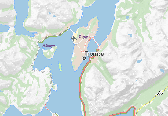 Kaart Plattegrond Tromsø