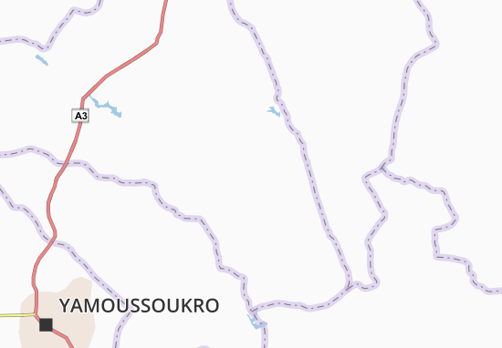 Bouékro Map