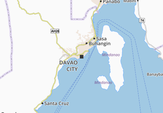 Karte Stadtplan Davao City